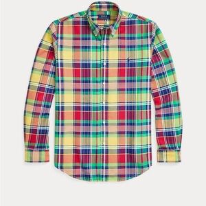 Polo by Ralph Lauren Vibrant Plaid Button-Down Shirt size large